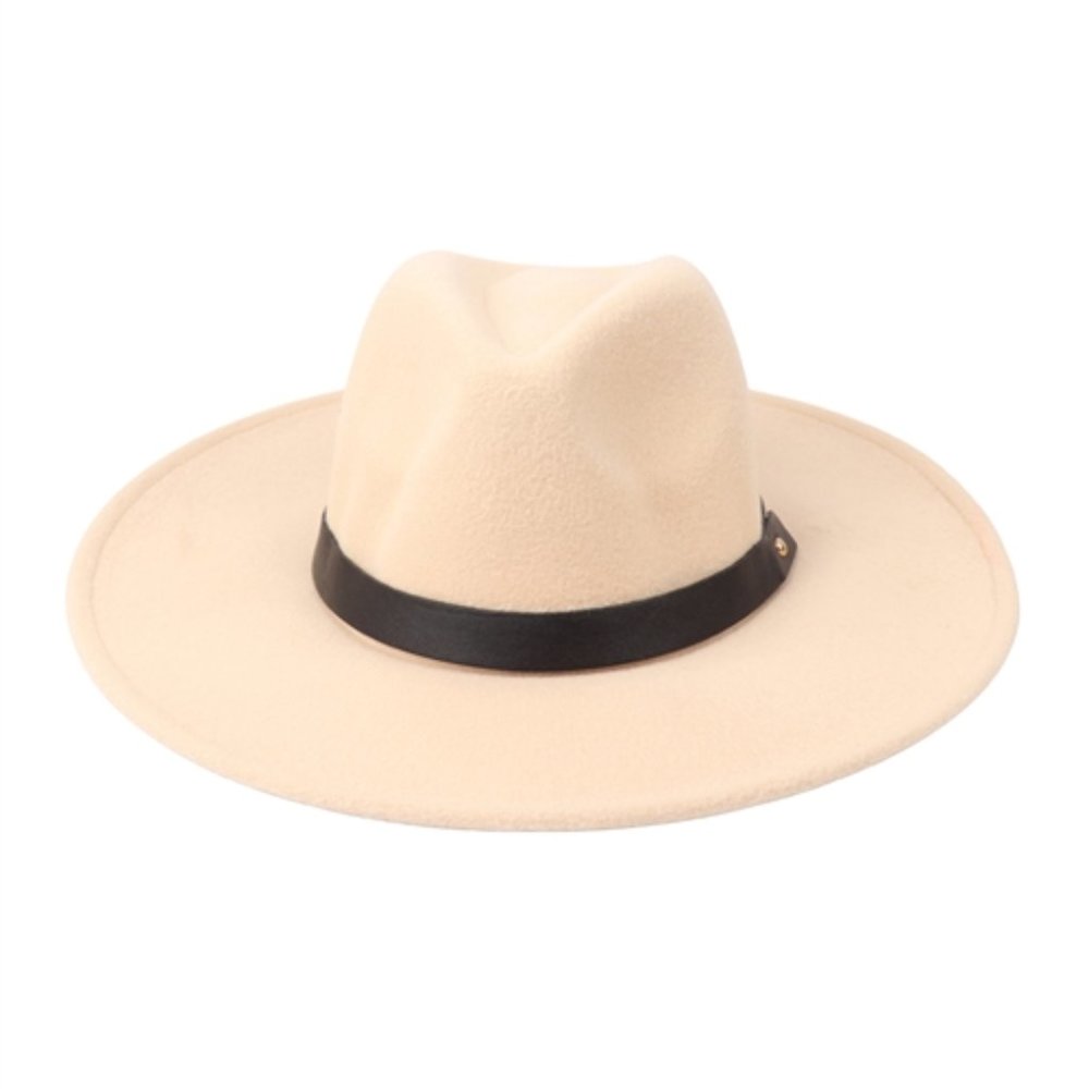 IVORY Wide Brim Hat - Picture 2 of 3